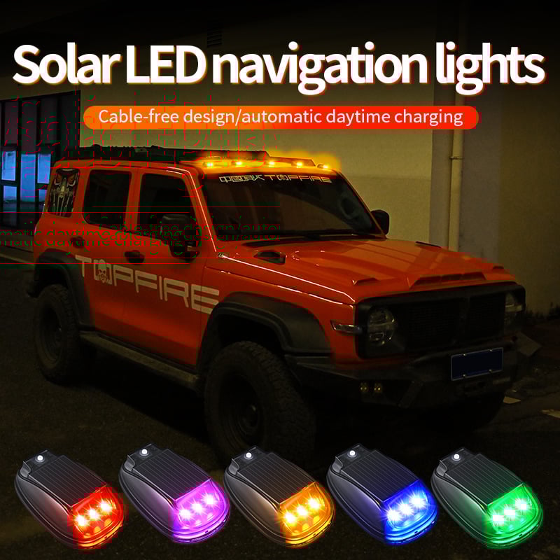 Limited Time Sale-👾Solar Waterproof Cab Roof Lights(Five in a Set)