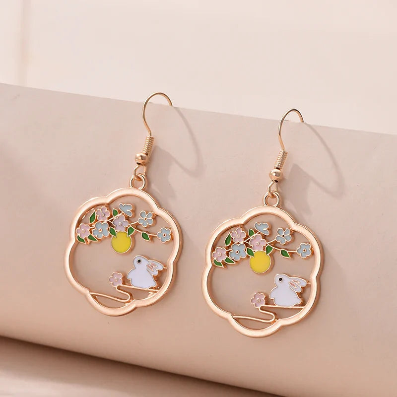 1 Pair Cute Kitten Drop Hook Earrings