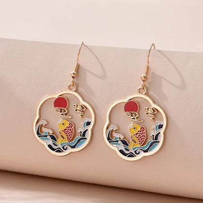 1 Pair Cute Kitten Drop Hook Earrings