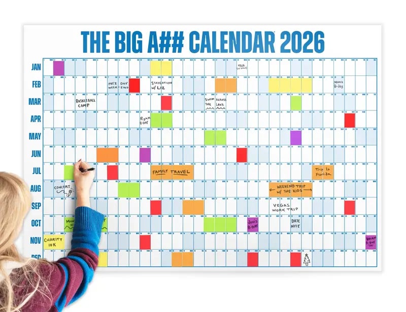 🔥Last Day 49% OFF 📅The Big A## Calendar 2026 - Design Your Amazing 2026!🏃