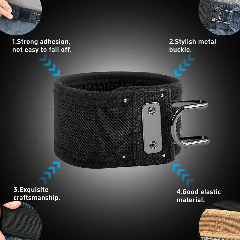 2Pcs Metal Hook Tactical Elastic Belt