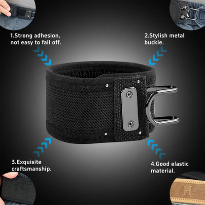 2Pcs Metal Hook Tactical Elastic Belt