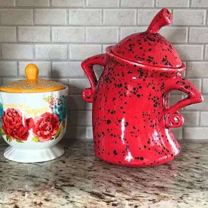 Handmade Canister With Attitude