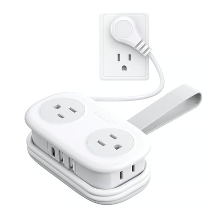 ✨Portable Power Strip – 🎁4 AC Outlets for Travel