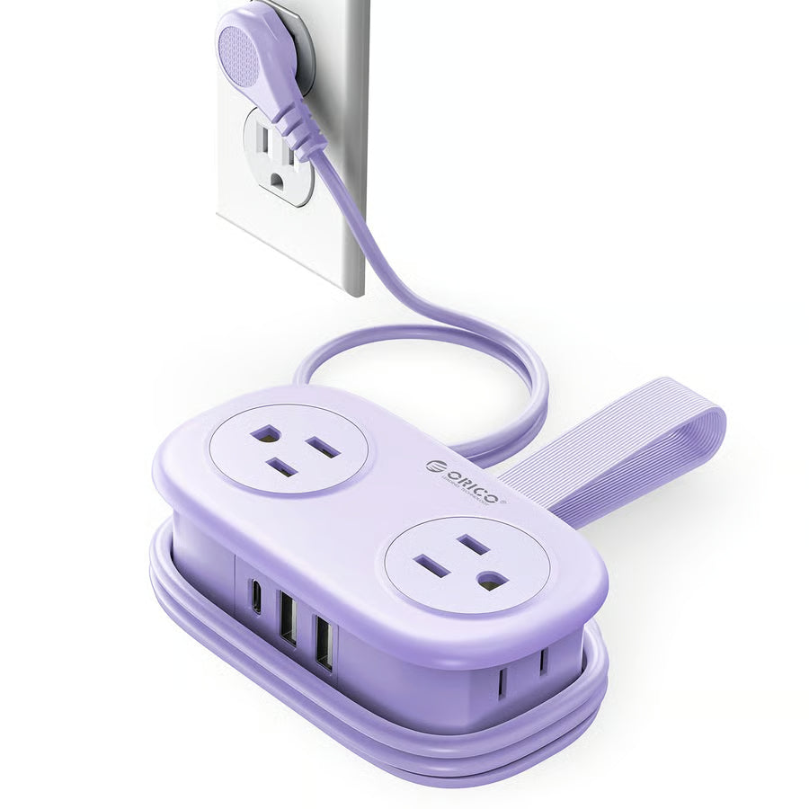 ✨Portable Power Strip – 🎁4 AC Outlets for Travel