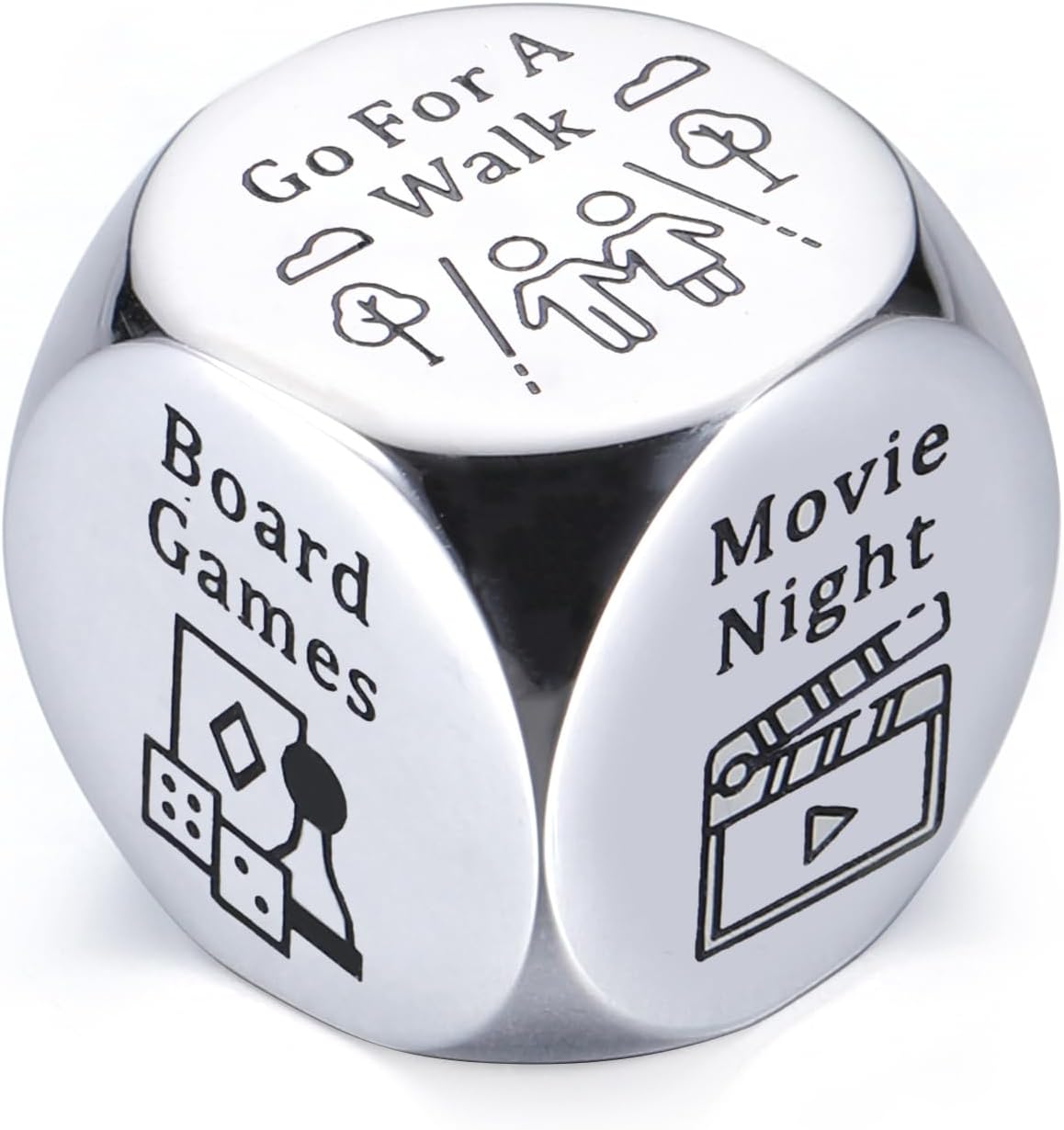 Stunfassoo Date Night Decision Dice – Stainless Steel Couple’s Gift