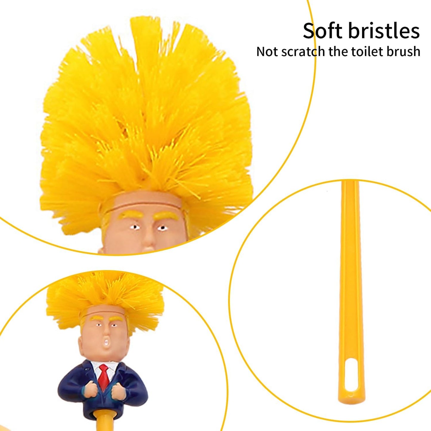 🚽 Funny Odd President-Themed Toilet Brush &amp; Holder