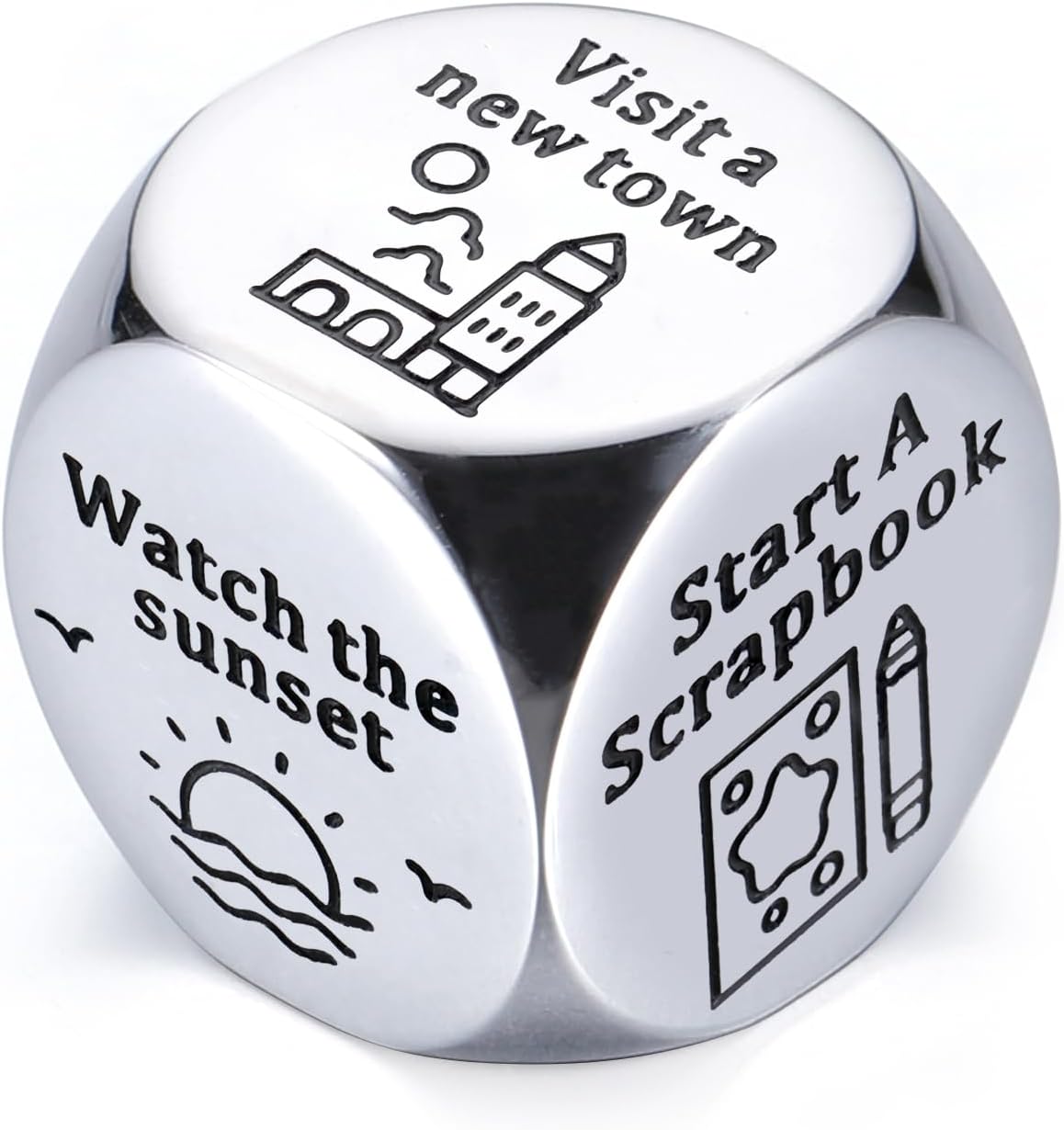 Stunfassoo Date Night Decision Dice – Stainless Steel Couple’s Gift