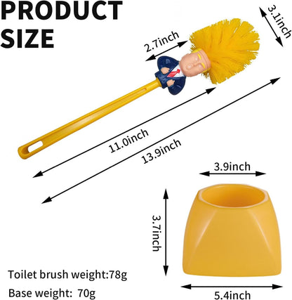 🚽 Funny Odd President-Themed Toilet Brush &amp; Holder