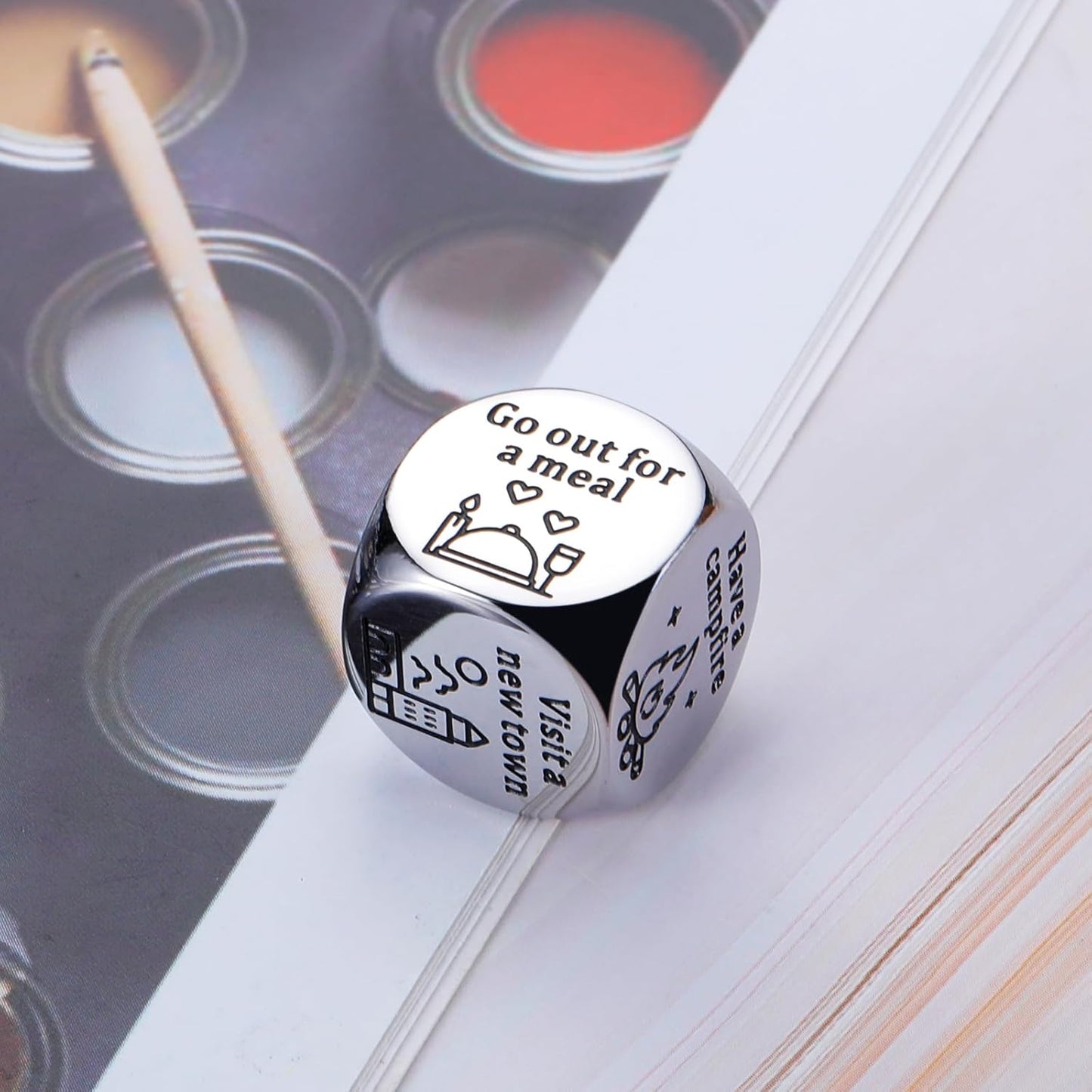 Stunfassoo Date Night Decision Dice – Stainless Steel Couple’s Gift