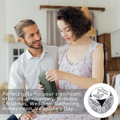 Stunfassoo Date Night Decision Dice – Stainless Steel Couple’s Gift