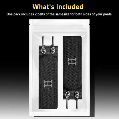 2Pcs Metal Hook Tactical Elastic Belt