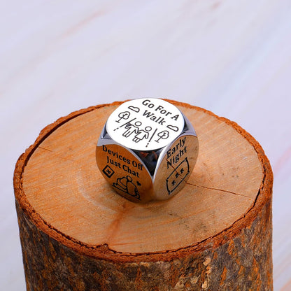 Stunfassoo Date Night Decision Dice – Stainless Steel Couple’s Gift
