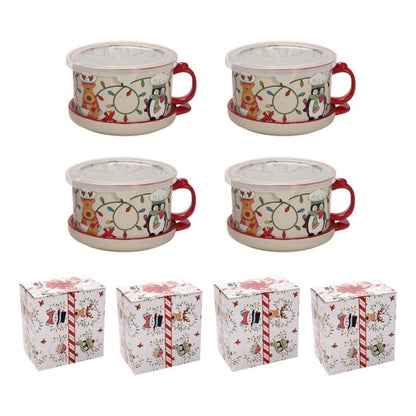 🎅Christmas Sale🎅25-oz Mug Meals w/ Lid-its