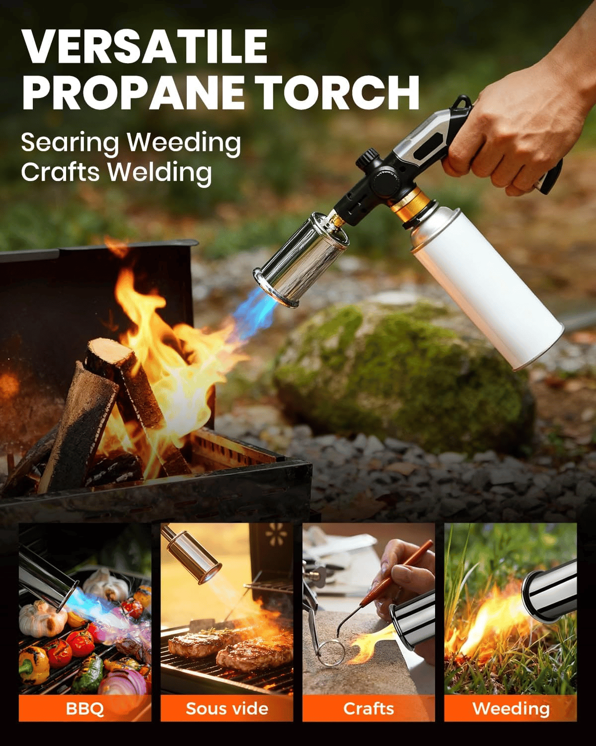 🔥BLACK FRIDAY 49% OFF💥Powerful Propane Torch - 2732°F High Temp Flame(Buy 2 Free Shipping)