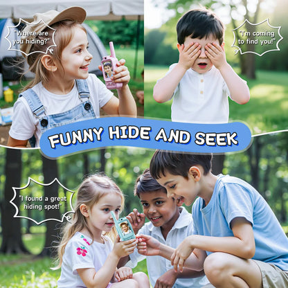 🎥2 Pack Enhanced Kids’ Video Walkie Talkies – Ready to Use, No WiFi Needed