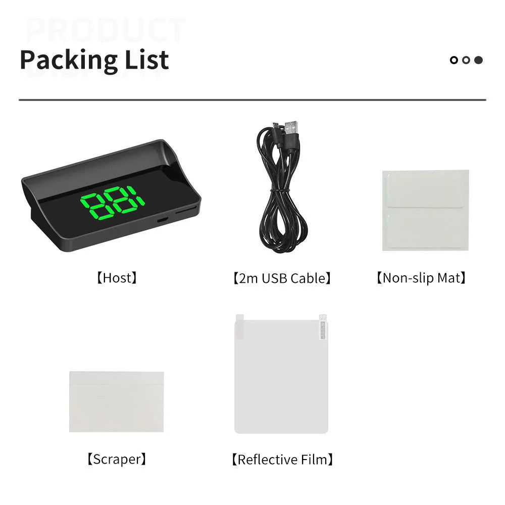 Head up Display Car GPS Digital Speedometer