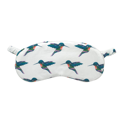 Eye Mask Cotton White Hummingbird