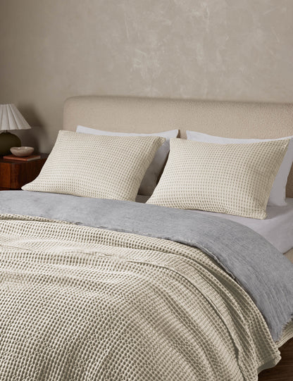 Zuma Cotton Waffle Weave Sham by Pom Pom at Home