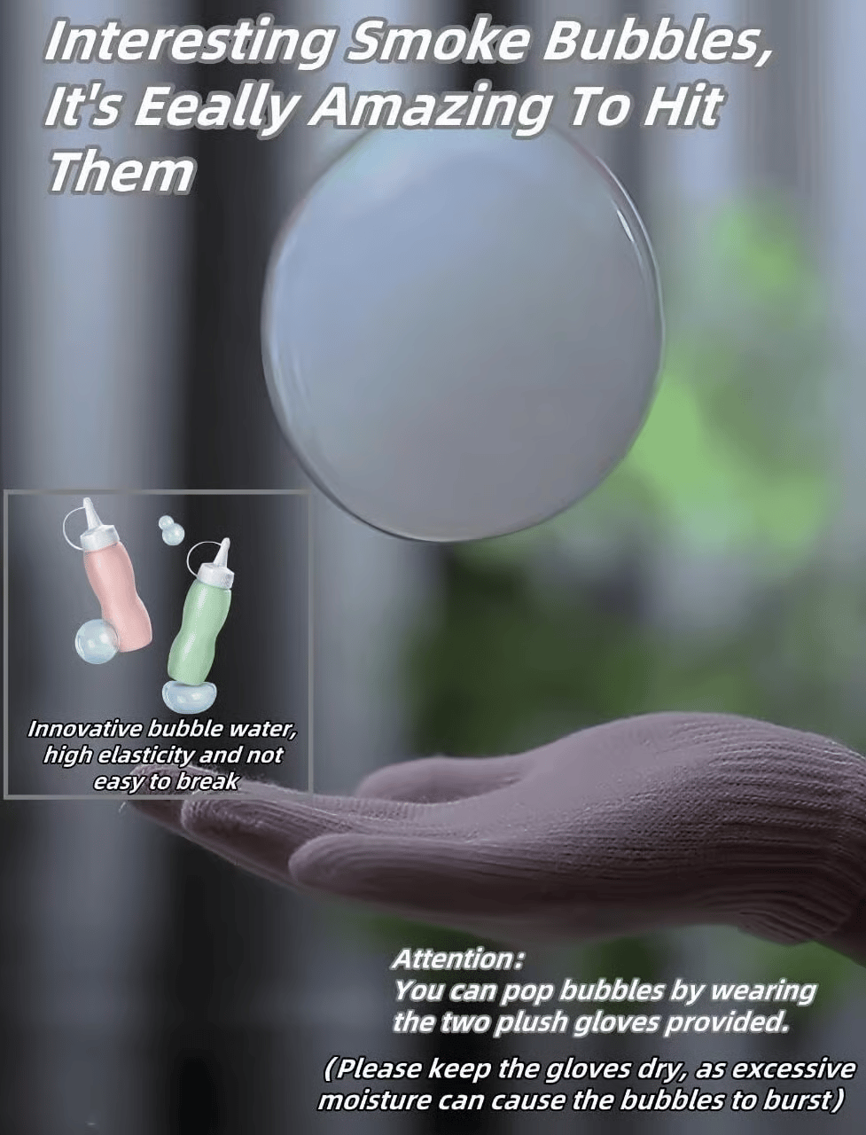 🎅Top Christmas Gift 2025 🎉Magic Elastic Bubble Fog Wand
