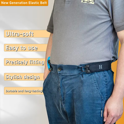 2Pcs Metal Hook Tactical Elastic Belt