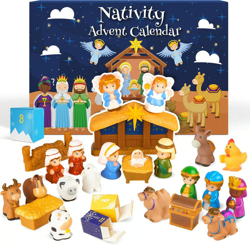 🏆#1 Bestselling - 2025 Nativity Advent Calendar (25pcs) 💯NONTOXIC & ODORLESS
