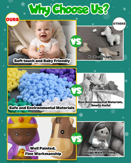 🏆#1 Bestselling - 2025 Nativity Advent Calendar (25pcs) 💯NONTOXIC & ODORLESS