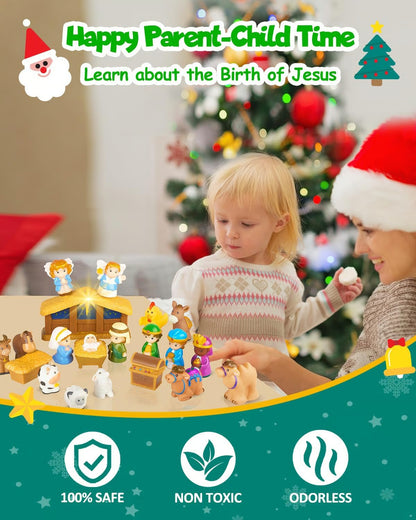 🏆#1 Bestselling - 2025 Nativity Advent Calendar (25pcs) 💯NONTOXIC & ODORLESS